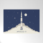 Apollo 11 Space - Saturn Rocket A Welcome Mat Gallery Image 1