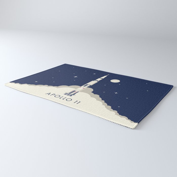 Apollo 11 Space - Saturn Rocket A Rug Gallery Image 3