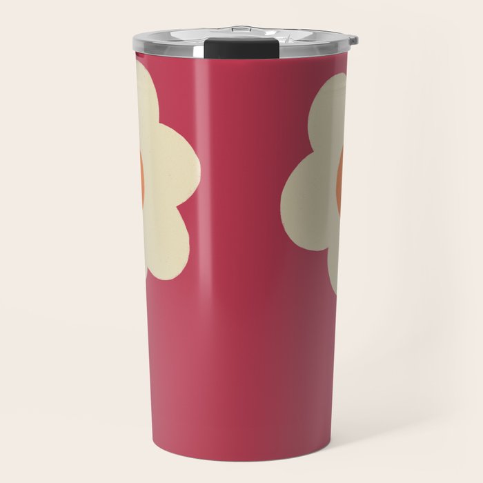 Magenta flower Travel Mug Gallery Image 1