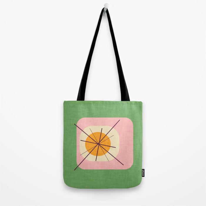 Flower Eggs Green-Pink Tote Bag Gallery Image 2