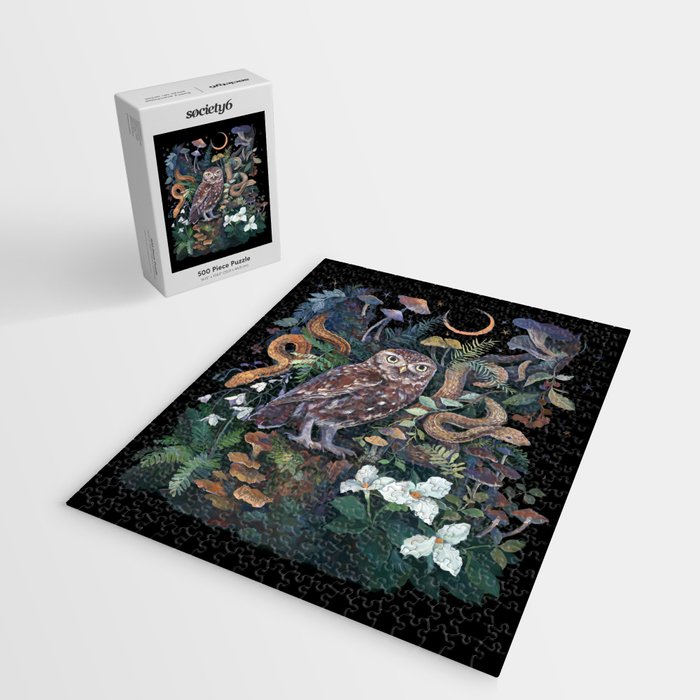 Owl and Snakes Mushroom forest Jigsaw Puzzle Gallery Image 2
