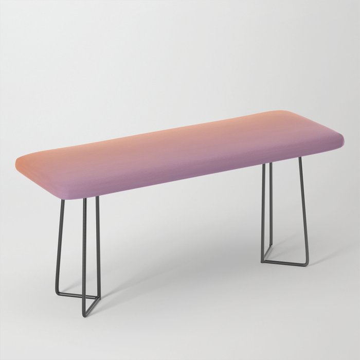 OMBRE ORANGE PURPLE PASTEL COLOR Bench Gallery Image 1
