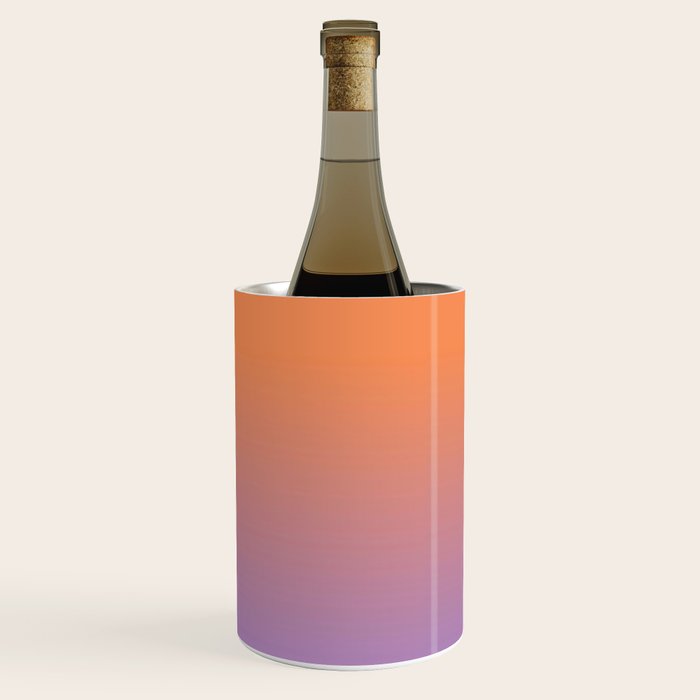 OMBRE ORANGE PURPLE PASTEL COLOR Wine Chiller Gallery Image 3