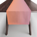 OMBRE ORANGE PURPLE PASTEL COLOR Table Runner Gallery Image 1