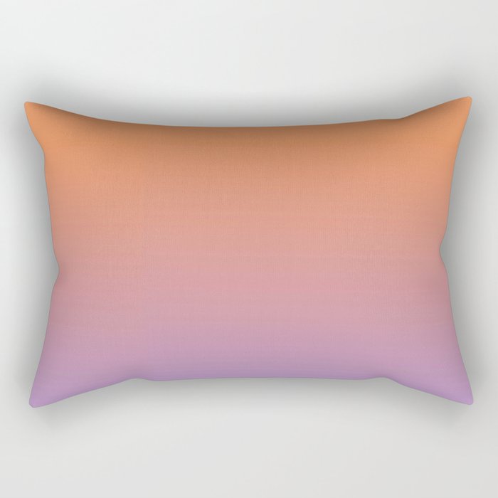 OMBRE ORANGE PURPLE PASTEL COLOR Rectangular Pillow Gallery Image 2