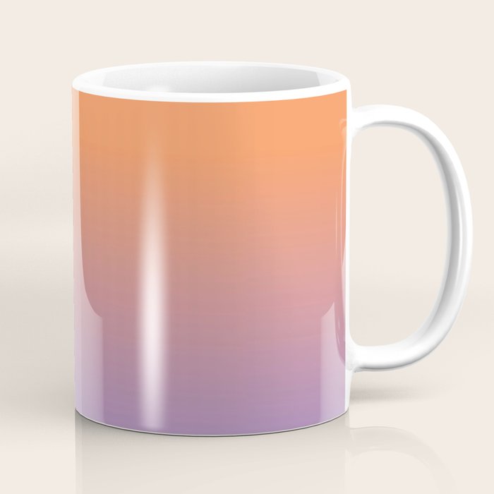 OMBRE ORANGE PURPLE PASTEL COLOR Coffee Mug Gallery Image 1
