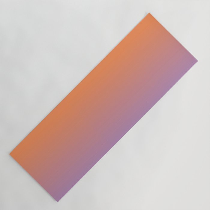 OMBRE ORANGE PURPLE PASTEL COLOR Yoga Mat Gallery Image 1