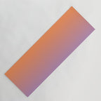 OMBRE ORANGE PURPLE PASTEL COLOR Yoga Mat Gallery Image 1