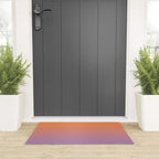 OMBRE ORANGE PURPLE PASTEL COLOR Welcome Mat Gallery Image 3