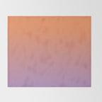 OMBRE ORANGE PURPLE PASTEL COLOR Throw Blanket Gallery Image 2