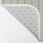 Coastal Botanical Dots Bath Mat Gallery Image 2