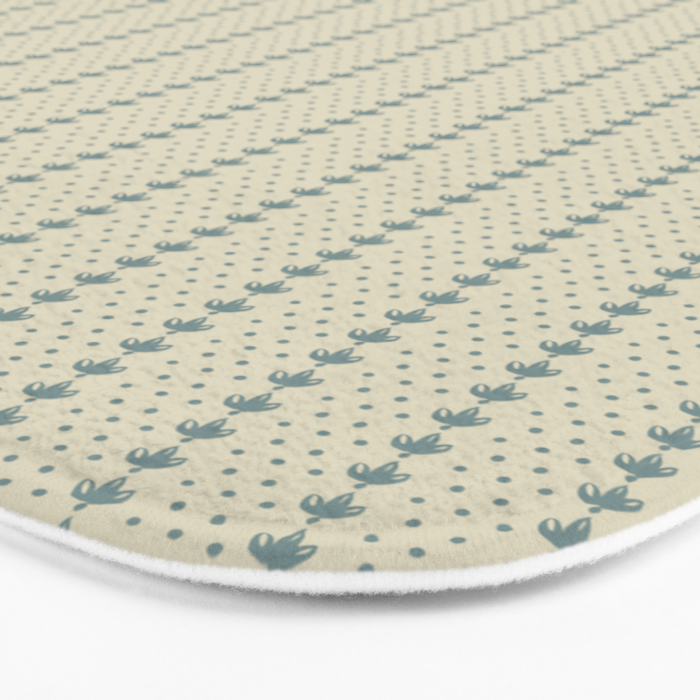 Coastal Botanical Dots Bath Mat Gallery Image 3