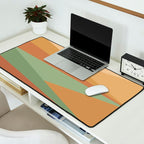 Geometric Triangles XII Earthy Rustic Desk Mat Gallery Image 2