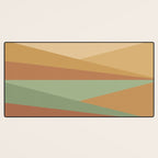 Geometric Triangles XII Earthy Rustic Desk Mat Gallery Image 3
