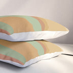 Geometric Triangles XII Earthy Rustic Pillow Sham Gallery Image 3