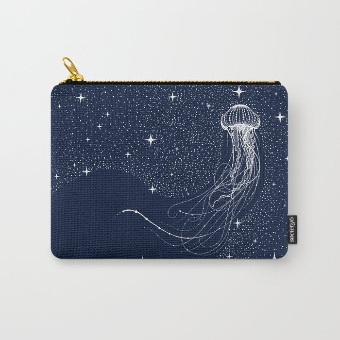starry jellyfish Carry All Pouch Gallery Image 1
