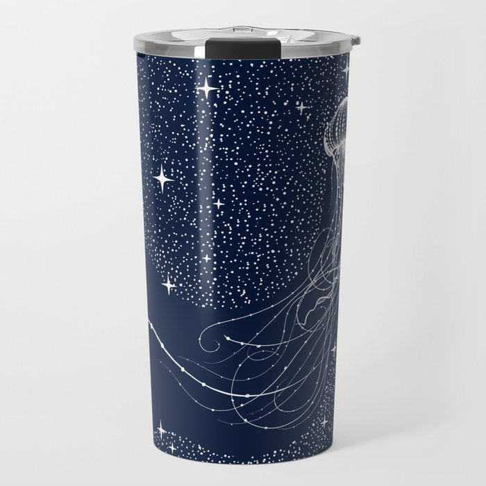 starry jellyfish Travel Mug Gallery Image 1