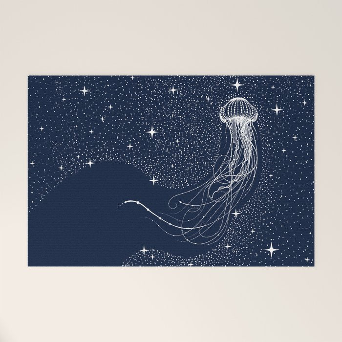 starry jellyfish Welcome Mat Gallery Image 1
