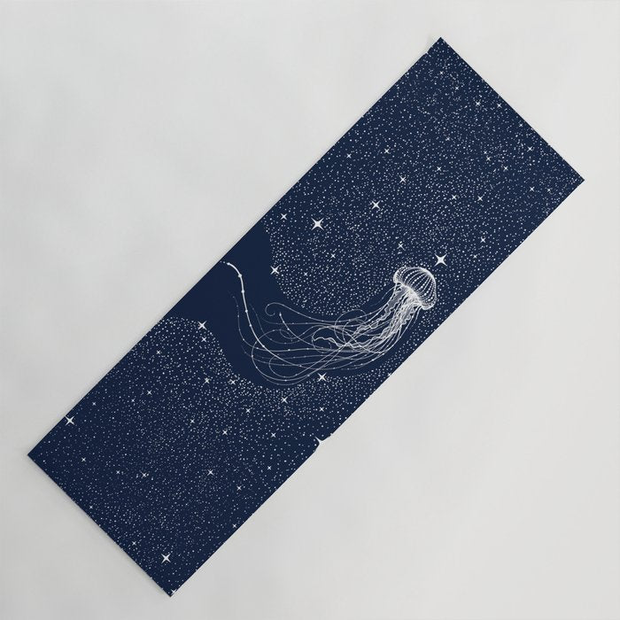 starry jellyfish Yoga Mat Gallery Image 1