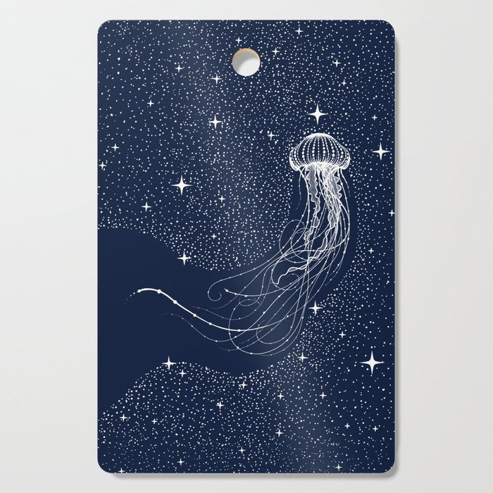 starry jellyfish Cutting Board Gallery Image 1