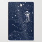 starry jellyfish Cutting Board Gallery Image 1