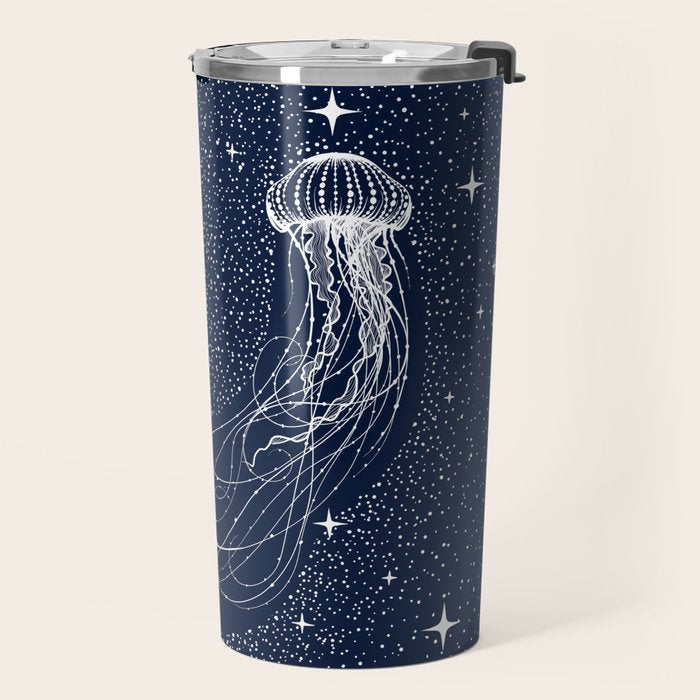 starry jellyfish Travel Mug Gallery Image 2