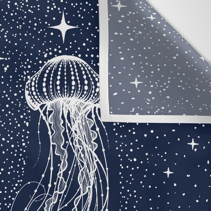starry jellyfish Wall Tapestry Gallery Image 3
