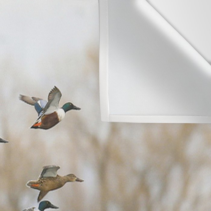Ducks in Autumn Flight Wall Tapestry Gallery Image 3