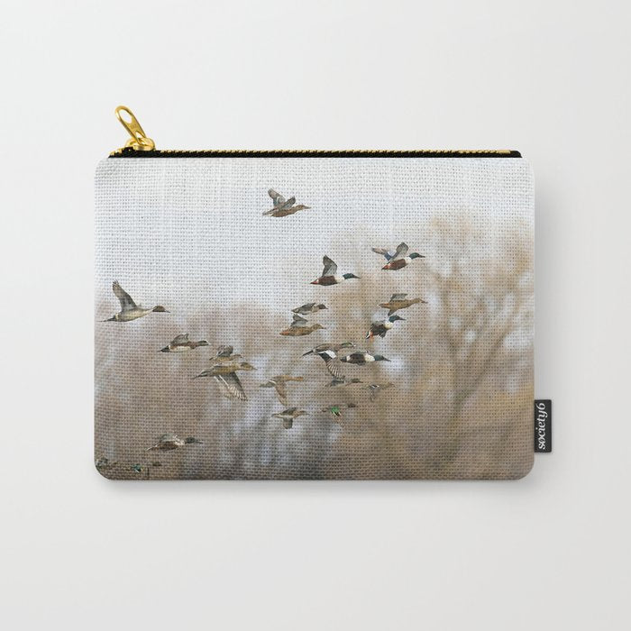 Ducks in Autumn Flight Carry All Pouch Gallery Image 1