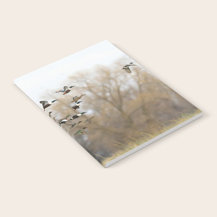 Ducks in Autumn Flight Notebook Gallery Image 1