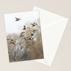 Ducks in Autumn Flight Stationery Card Gallery Image 2