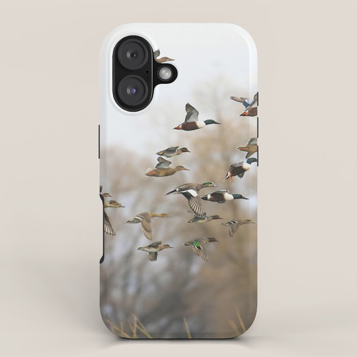 Ducks in Autumn Flight iPhone Case Gallery Image 1