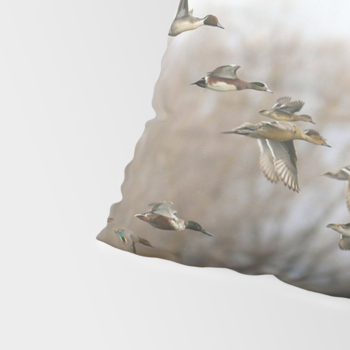 Ducks in Autumn Flight Pillow Sham Gallery Image 4