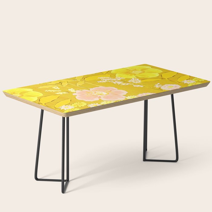 Grandma's Flowers (Yellow) Coffee Table Gallery Image 1