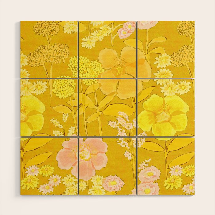 Grandma's Flowers (Yellow) Wood Wall Art Gallery Image 1