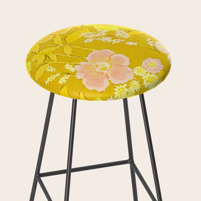 Grandma's Flowers (Yellow) Stool Gallery Image 2