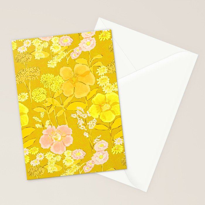 Grandma's Flowers (Yellow) Stationery Card Gallery Image 2