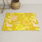 Grandma's Flowers (Yellow) Rug Gallery Image 1