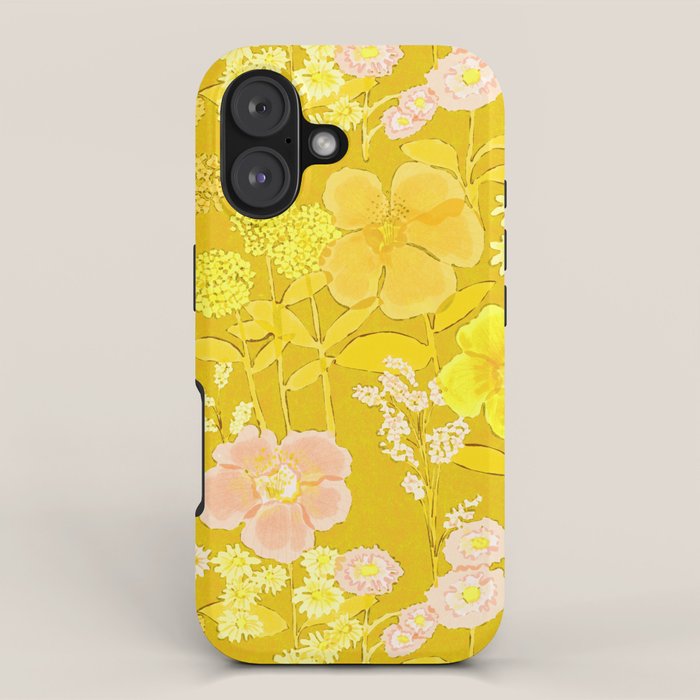 Grandma's Flowers (Yellow) iPhone Case Gallery Image 1