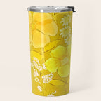 Grandma's Flowers (Yellow) Travel Mug Gallery Image 2