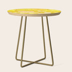 Grandma's Flowers (Yellow) Side Table Gallery Image 1