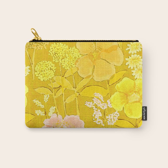 Grandma's Flowers (Yellow) Carry All Pouch Gallery Image 1