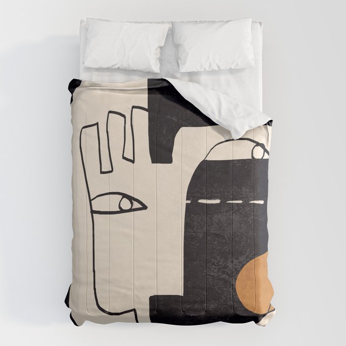 Abstract Face 55 Comforter Gallery Image 6