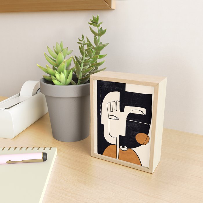 Abstract Face 55 Mini Art Print Gallery Image 2