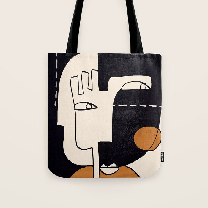 Abstract Face 55 Tote Bag Gallery Image 1