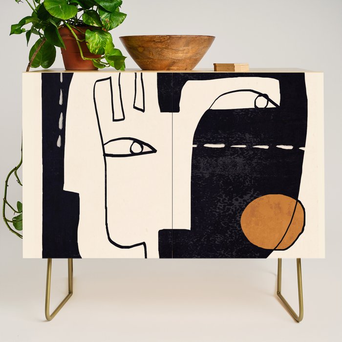 Abstract Face 55 Credenza Gallery Image 1