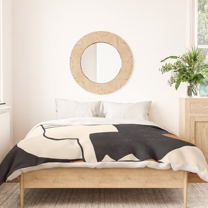 Abstract Face 55 Duvet Cover Gallery Image 3