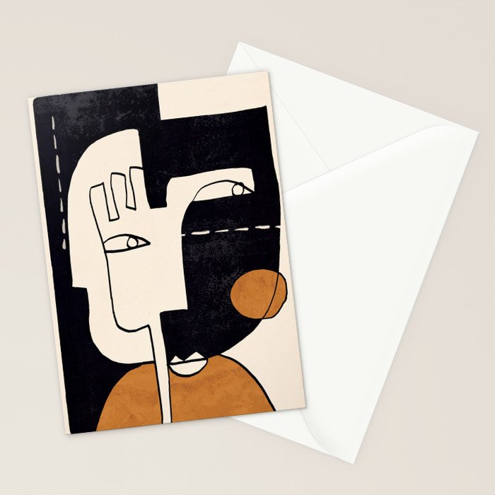 Abstract Face 55 Stationery Card Gallery Image 2