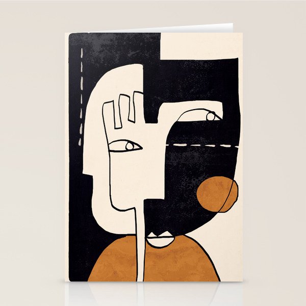 Abstract Face 55 Stationery Card Gallery Image 1