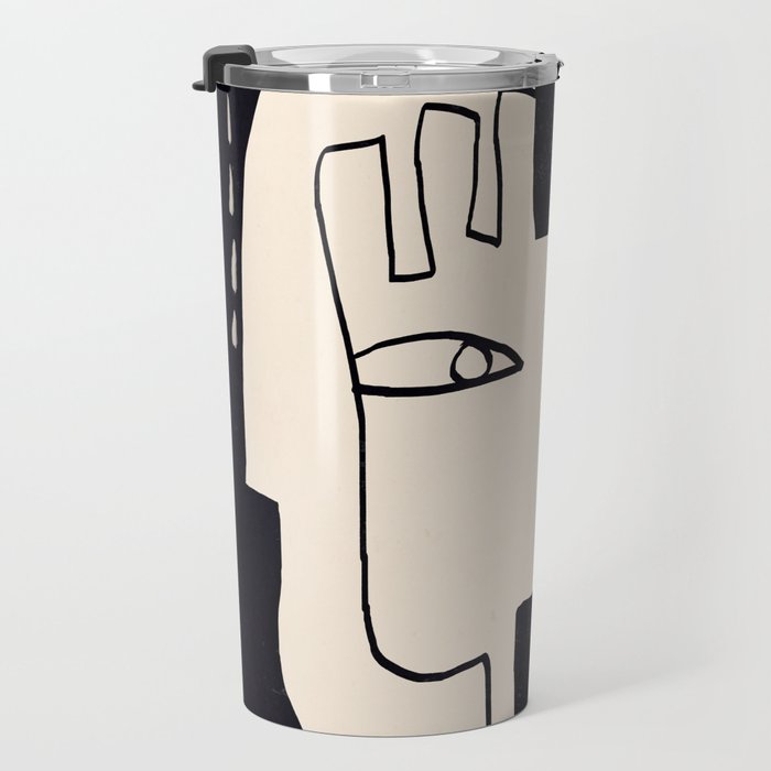 Abstract Face 55 Travel Mug Gallery Image 3